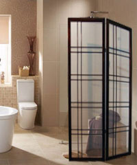 paravan za kupatilo od drveta otporan na vodu vlagu pleksiglas providan mat