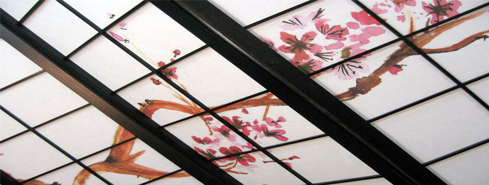paravan sa stampom japanski za pregradjivanje prostora