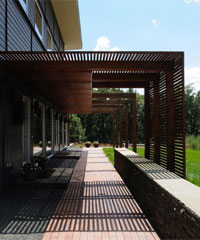 hladovina u senci pergole za ispijanje hladnih napitaka